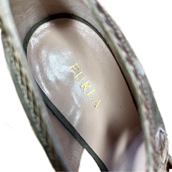 Furla Suede Lace-Up Stiletto Heels - Picture 8 of 11